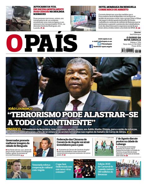 Diário Da República Angola 2020 Angola Publica Em Diario Da Republica A Convencao Com Portugal