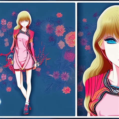 Taylor Swift Anime Style Graphic · Creative Fabrica