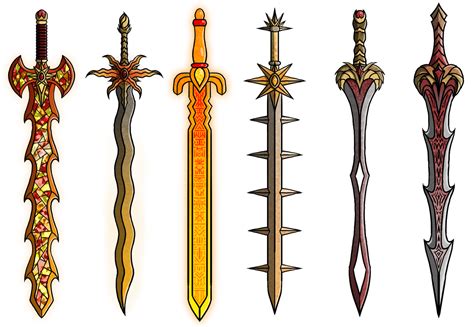 fantasy sword concepts 03 by silvervoidart on deviantart