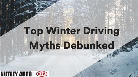 Top Winter Driving Myths Debunked Driving Tips