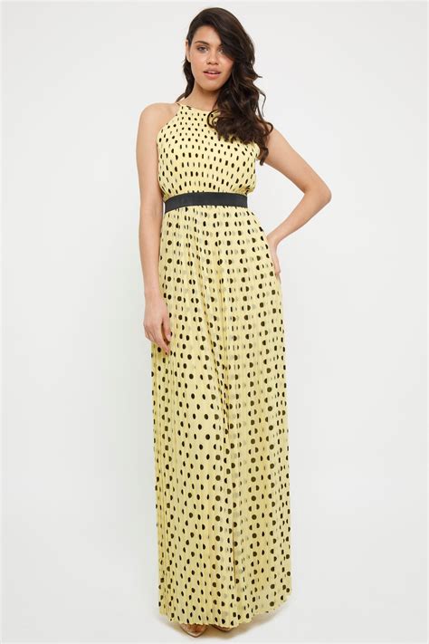 Tfnc Minli Polka Dot Maxi Dress Tfnc Party Dresses