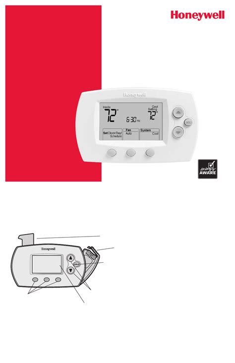 Honeywell Digital Thermostat Rth221b1000 User Manual Abcmoon