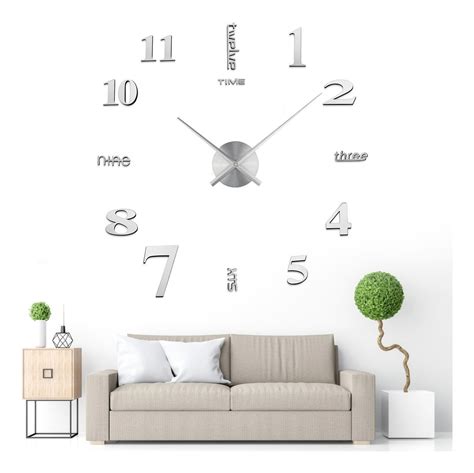 reloj de pared 3d moderno grande de cuarzo y acrílico nuevo 335 00 en mercado libre