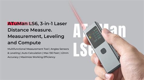 Atuman Ls6 3 In 1 Laser Distance Measure Measurement Leveling And