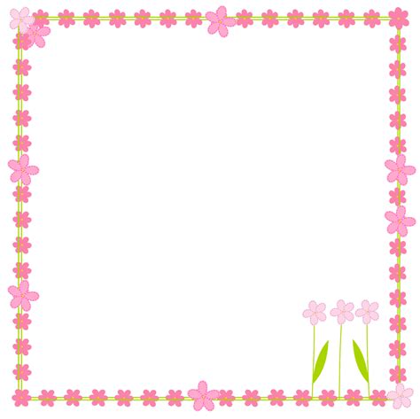 Free Printable Floral Borders And Frames Add A Touch Of Elegance To