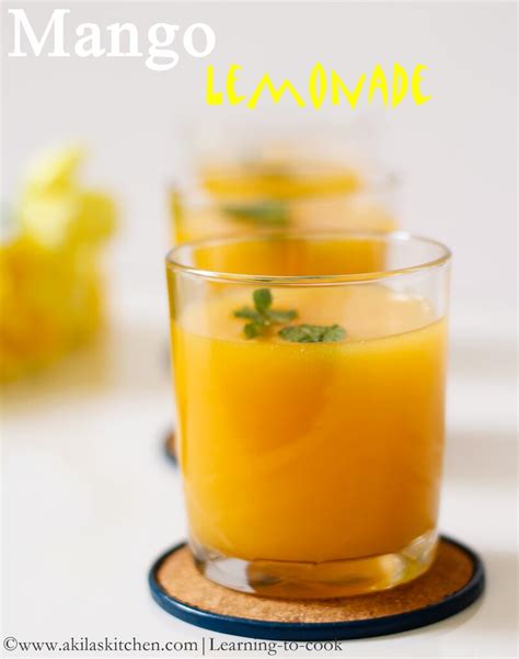 Mango Lemonade Mango Recipes Summer Special Drinks
