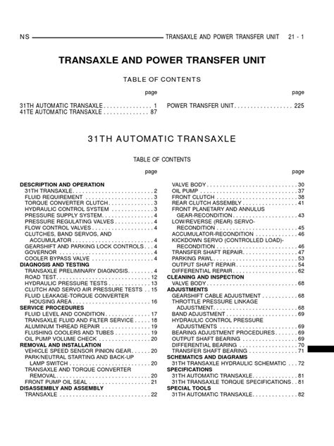 31th 2000 Pdf Automatic Transmission Manual Transmission