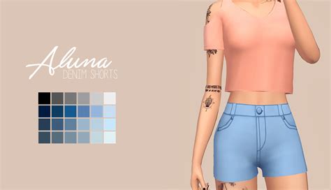 Aluna Denim ShortsHere Are The Shorts I Posted A WIP Of Last Night They Are An Edit Of My