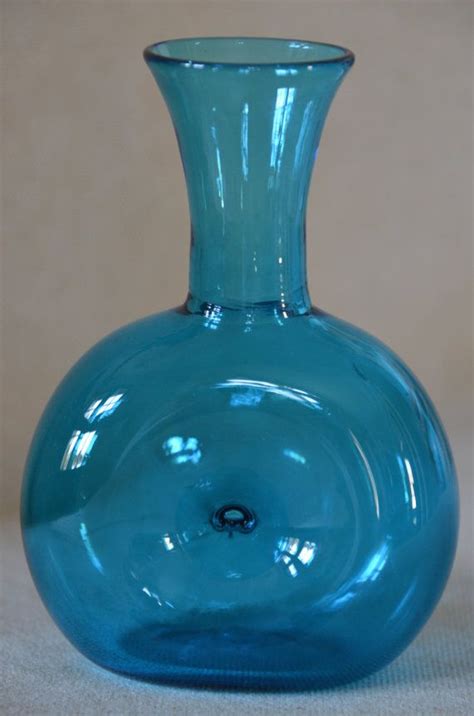 Vintage Blenko Hand Blown Art Glass Pinched By Southernintrigue Glass Book Glass Art Bottle
