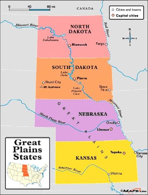 Map Of The Great Plains States Source Download Scientific Diagram