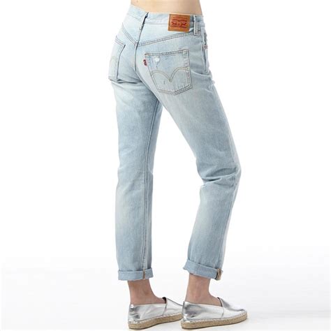 Buy Levis Womens 501 Straight Fit Jeans Rolling Coast