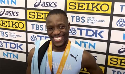 letsile tebogo becomes first african to win a medal in men s 100m at world athletics champs