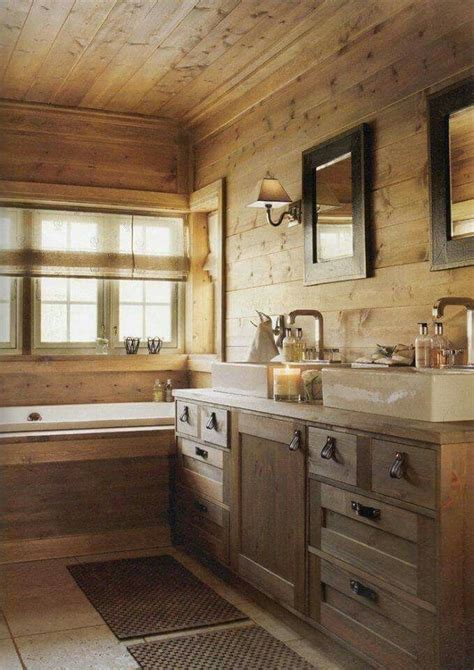 8 Best Knotty Pine Bathroom Images On Pinterest Log Cabin Bathrooms