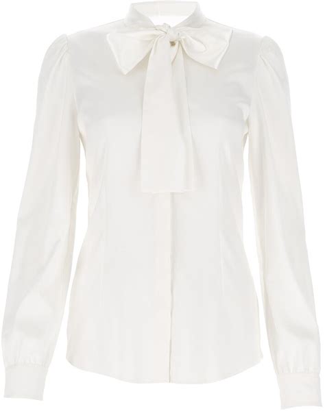 Dolce Gabbana Pussy Bow Blouse Shopstyle