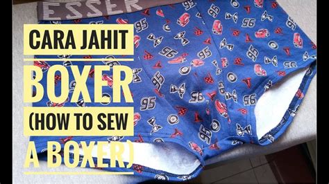 Seluar (posesif ku, mu, nya; Cara menjahit seluar boxer(How to sew a Boxer)with English ...