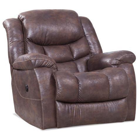 Homestretch 169 Power Rocker Recliner With Pillow Arms Standard Furniture Recliners