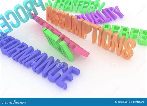 Assumptions Business Conceptual Colorful 3d Rendered Words Background
