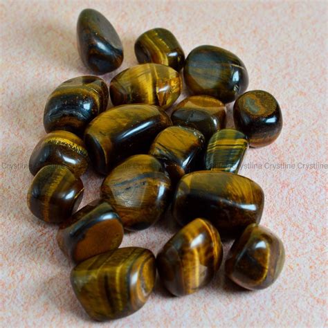 Real Tiger Eye Tumbled Stones Crystline Buy Certified And Natural