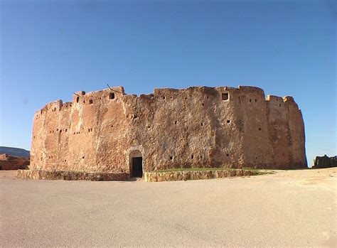 The Berber Fortified Granary Of Qasr Alhaj These Castles Were
