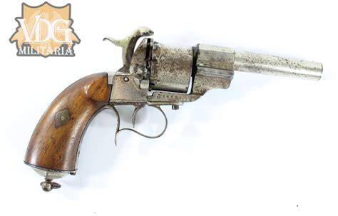 Us Civil War French Lefaucheux M1858 Pistol Vdg Militaria