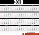 Descarga Vector De Calendario 2010