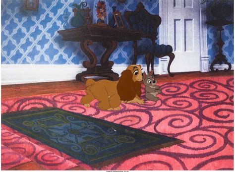 Lady And The Tramp Lady And Scamp Production Cel Walt Disney 1955