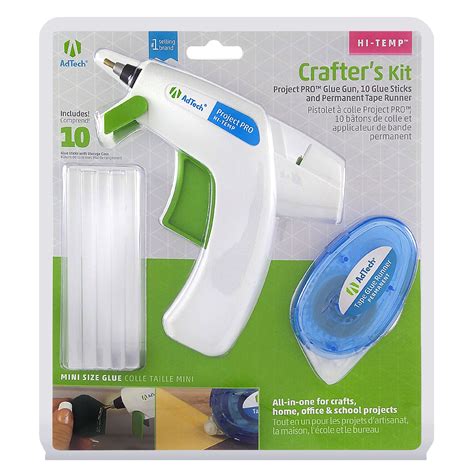 Buy Adtech Crafters Kit Detailer Glue Gun 10 Clear Glue Sticks Double