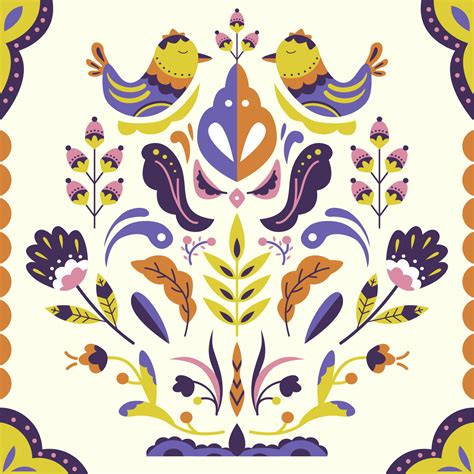 Scandinavian Folk Pattern Vector 234926 Vector Art At Vecteezy