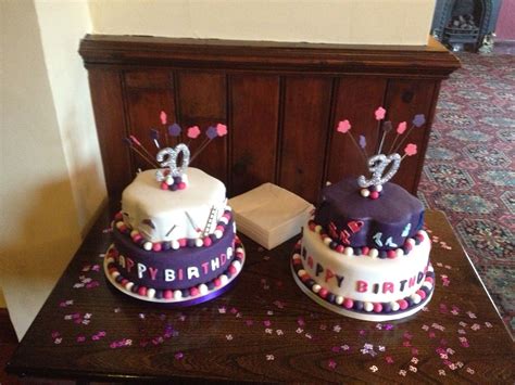 30th Birthday Cakes For Twins Twin Birthday Cakes 30 Birthday Cake
