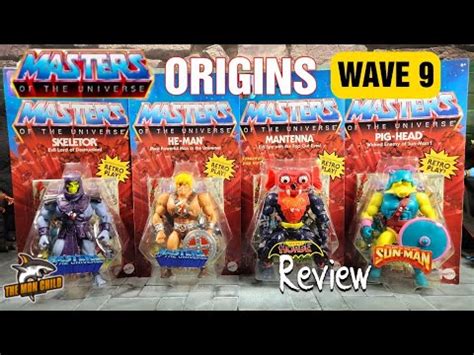 Masters Of The Universe Origins Wave Figures Review Youtube