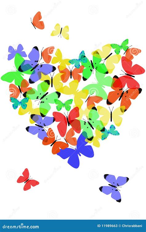 Butterfly Heart Stock Photos Image 11989663