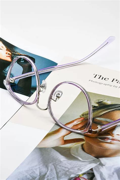 Kbt98380 Round Purple Eyeglasses Frames Leoptique