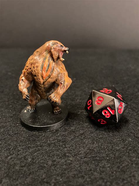 Druid Bear Form Painted 28mm Miniature For Dun Etsy