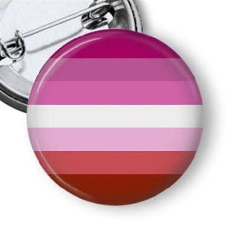 lesbian flag pin lesbian button lgbtqia button gay pride