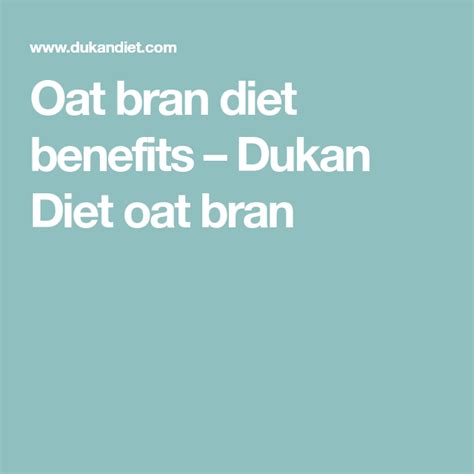 Oat Bran Diet Benefits Dukan Diet Oat Bran Dukan Diet Dukan Diet