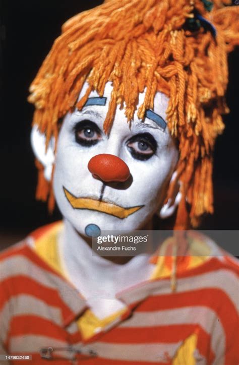 Actress Doris Day Poses Painted As A Clown For The Film Billy Roses