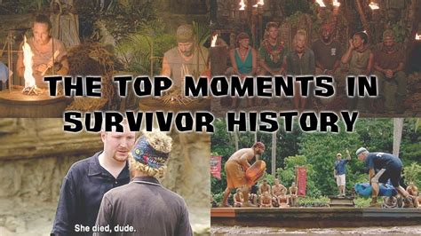 Ranking The Top 20 Moments In Survivor History Youtube