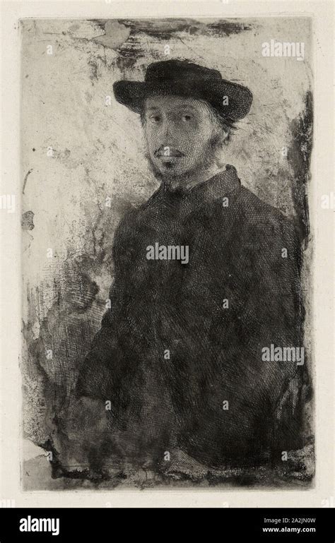 Self Portrait 1857 Edgar Degas French 1834 1917 France Etching In