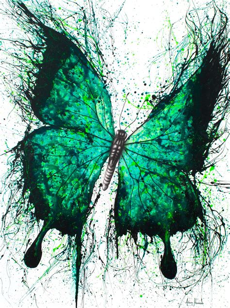 Night Garden Butterfly By Ashvin Harrison Paintings For Sale