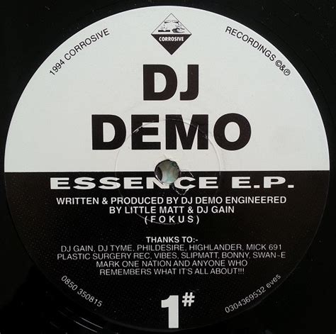 Dj Demo Essence Ep 1994 Vinyl Discogs