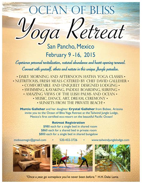 Ocean Of Bliss Yoga Retreat Yoga Retreat In San Francisco On 2015 02