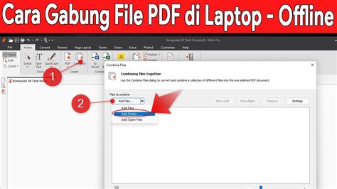 Cara Menggabungkan File Pdf Menjadi Satu Di Laptop Secara Offline YouTube