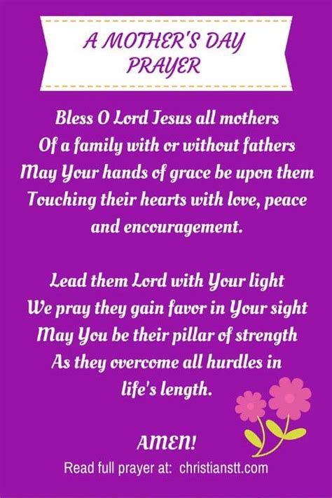 Mothers Day Prayer To Lift Up And Bless Mothers Christianstt