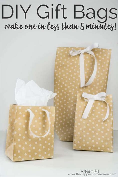 Diy T Bags From Wrapping Paper The Happier Homemaker