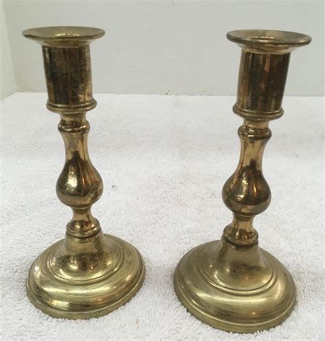 2 Small Brass Candle Holders