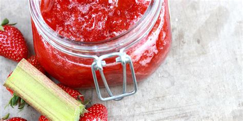 Strawberry Rhubarb Jam Recipe Zero Calorie Sweetener And Sugar