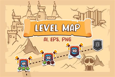Level Map Game Assets Download Pack