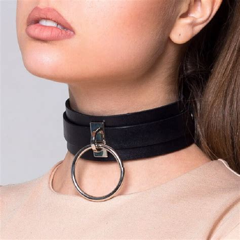 Pu Leather Collar Shoulder Strap Belt Sm Bondage Bdsm Neck Harness