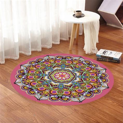 Mandala Home Decort For Her Round Themed Rugliving Room Etsy