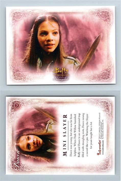 Mini Slayer 52 Women Of Sunnydale 2004 Buffy The Vampire Slayer Trading Card